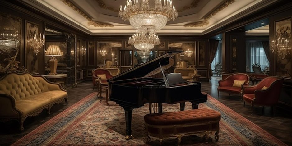 Piano alugado para evento